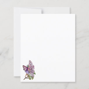 "The Lilac Fairy" Stationery and Envelope