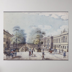The Linden with the Academy, Berlin Poster