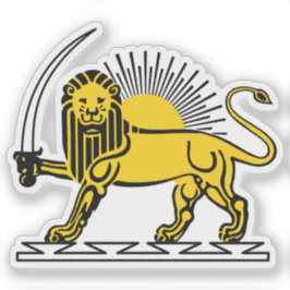 The Lion and Sun emblem of Iran (until 1980) Aufkleber