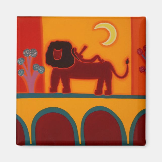 The Lion from Fulham Broadway 2008 Magnet (Vorne)