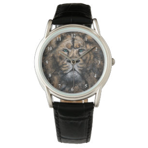 The Lion King - Abstrakt Art Moderne Malerei Armbanduhr