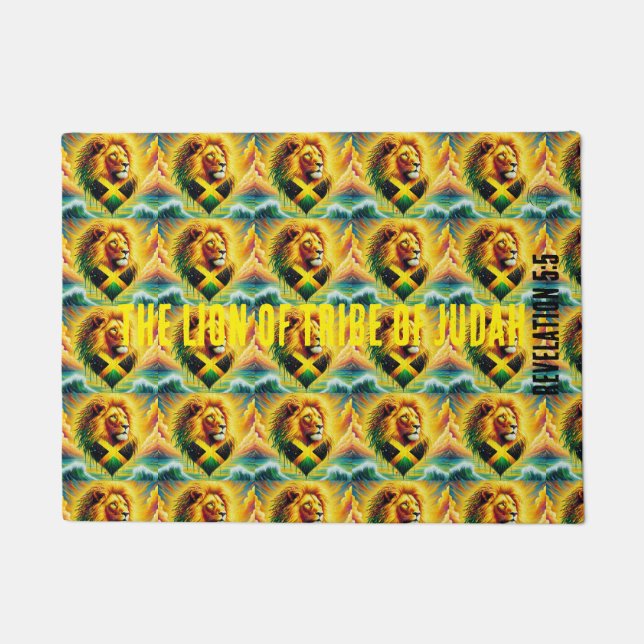 The lion of tribe of Judah T-Shirt Fußmatte (Vorderseite)