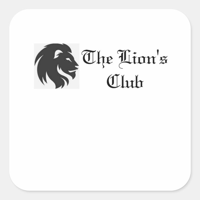 The Lion's Club 6 Aufkleber 7,5 cm (Vorderseite)