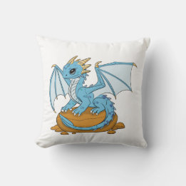 The Little Blue Dragon Kissen