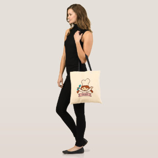 The Little Chef Hand-Drawn Canvas Tote Bag