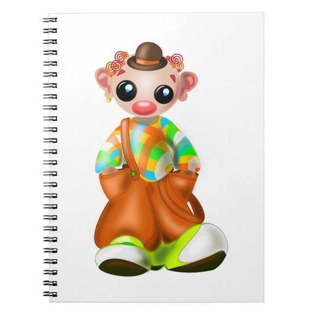 The Little Clown Notebook - Circus - Malerei Notizblock (Vorderseite)