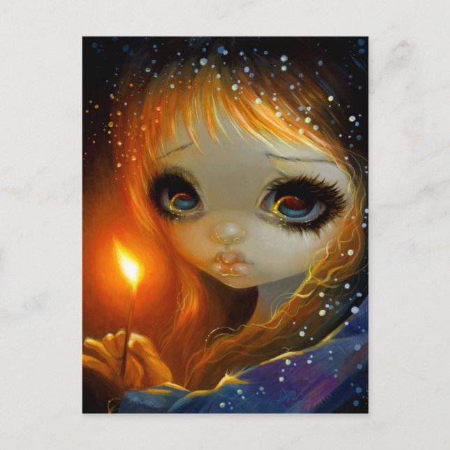 "The Little Match Girl" Postkarte (Vorderseite)