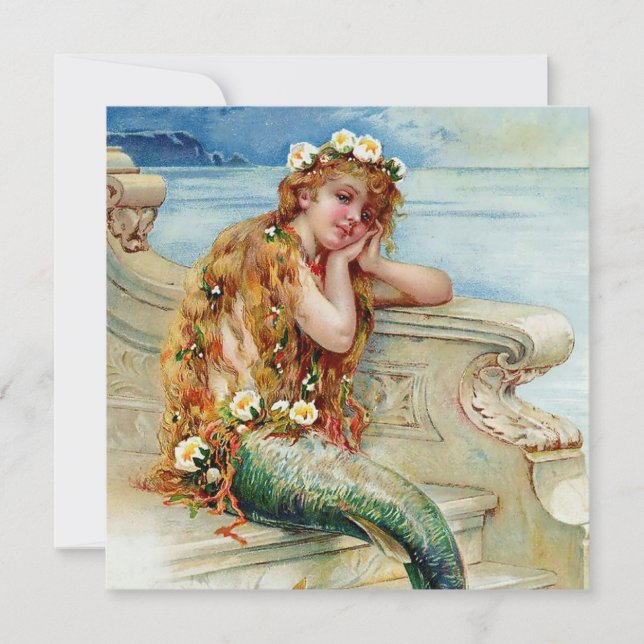 “The Little Mermaid” by E S Hardy Einladung (Vorderseite)