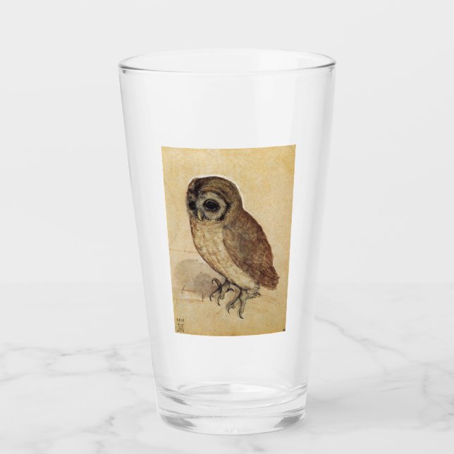The Little Owl (von Albrecht Durer) Glas (Vorderseite)