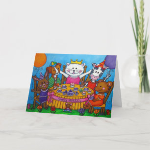 The Little Tee Party Birthday Card von Lisa Lorenz Karte