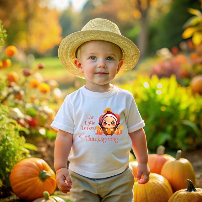 The Little Thanksgiving Turkey Baby T-shirt (Von Creator hochgeladen)