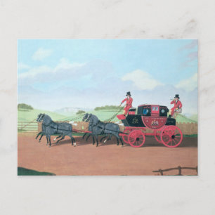 The Liverpool and London Royal Mail Coach, 1812 Postkarte