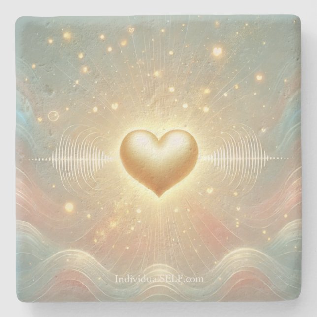The Living Blueprint Stone Coaster Steinuntersetzer (Vorderseite)
