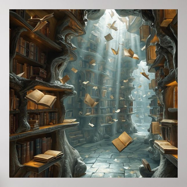 The Living Library Poster (Vorne)