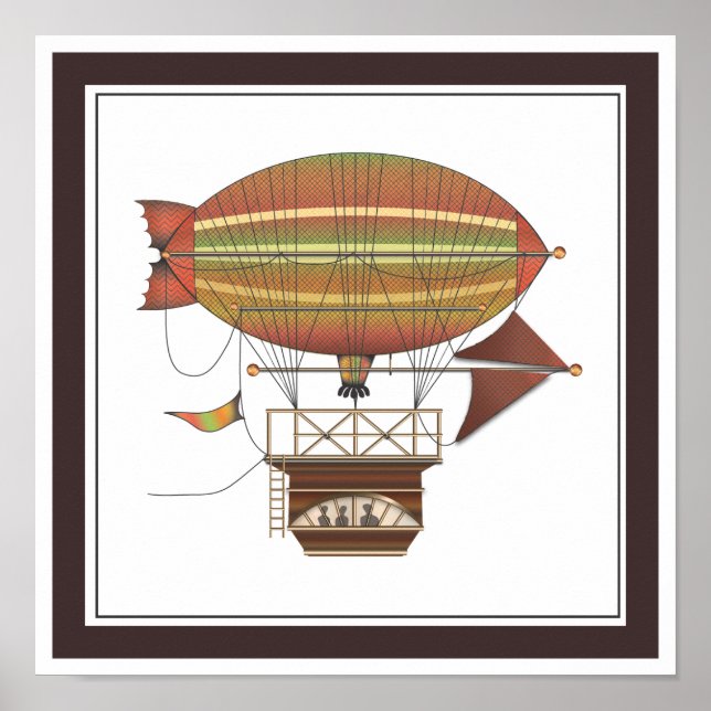 The Locke Hackney Airship Flying Machine Poster (Vorne)