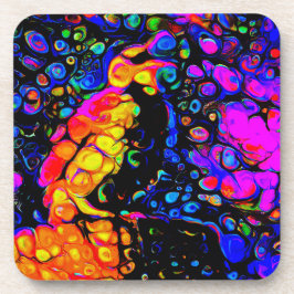 The Lonely Bird 4: Liquid Art Style Getränkeuntersetzer