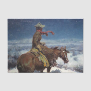 "The Lonely Vigil" von W. Herbert Dunton Seidenpapier