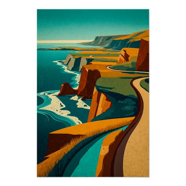 The Long Way Along the Sea Poster (Vorderseite)