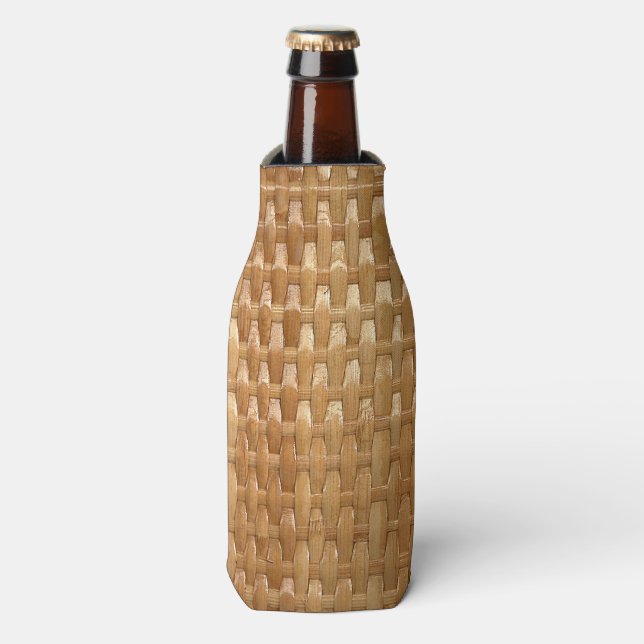 The Look of Lacquer Wicker Basketweave Flaschenkühler (Flaschenvorderseite)
