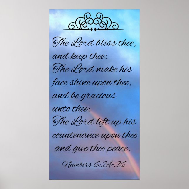 The Lord Bless Thee and Keep Thee Poster (Vorne)