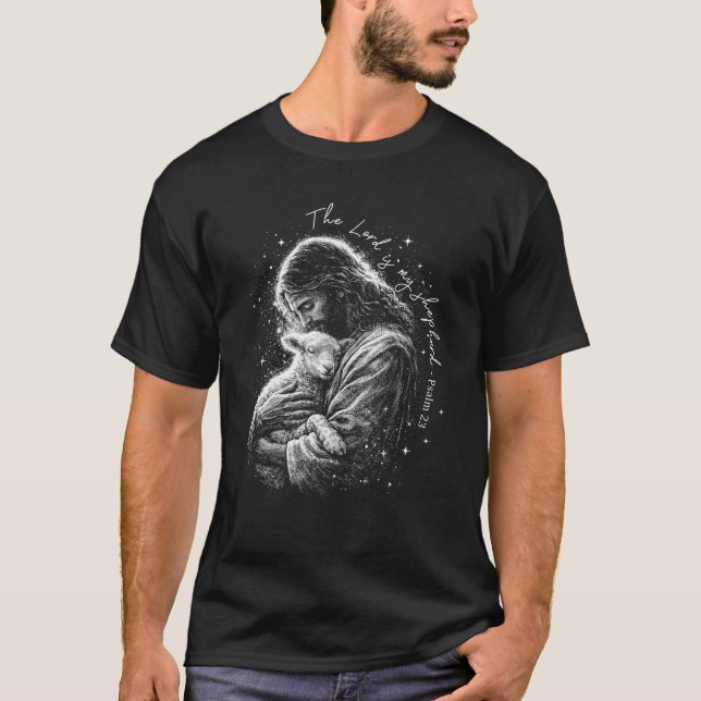 The Lord is my Shepard. Psalm 23. T-Shirt (Vorderseite)