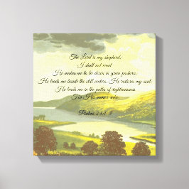 The Lord is my Shepard Stretched Canvas Leinwanddruck