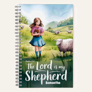 The Lord is My Shepherd Christlich Girl Journal Notizbuch
