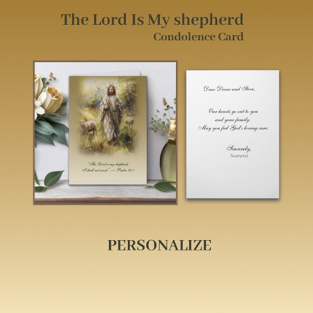 The Lord Is My shepherd — Psalm 23:1 Karte (Von Creator hochgeladen)
