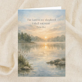 The Lord Is My Shepherd Psalm 23:1 Scripture Karte