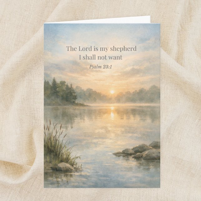 The Lord Is My Shepherd Psalm 23:1 Scripture Karte (Von Creator hochgeladen)