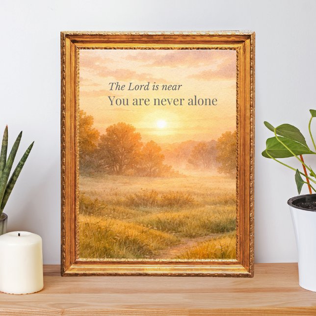 The Lord Is Near Christian Faith  Poster (Von Creator hochgeladen)