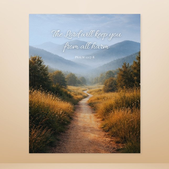 The Lord Will Keep You Psalm 121 Christian  Poster (Von Creator hochgeladen)