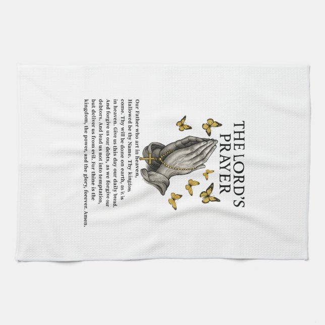 The Lord's Prayer Geschirrtuch (Horizontal)
