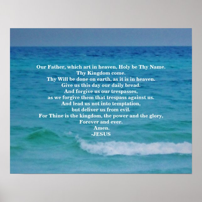 THE LORDS PRAYER POSTER (Vorne)