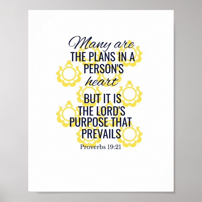 The Lord's purpose prevails Poster (Vorne)