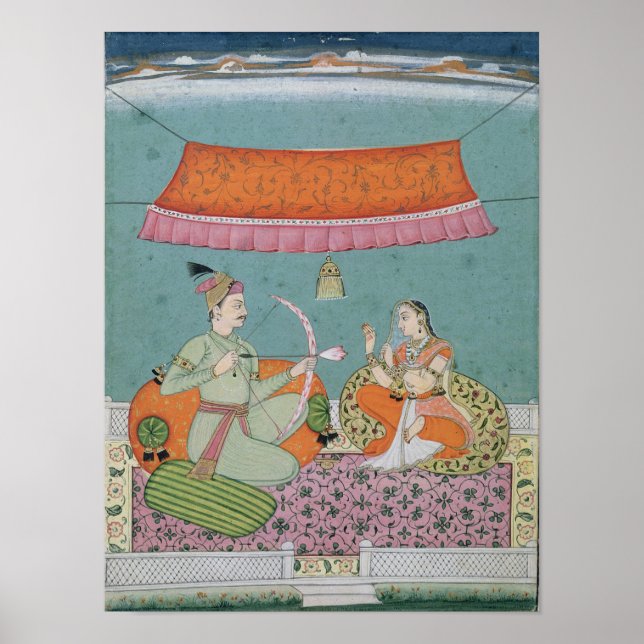 The Lotus Arrow, Bilaspur, c.1750 Poster (Vorne)