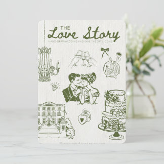 💍the love story invitation einladung