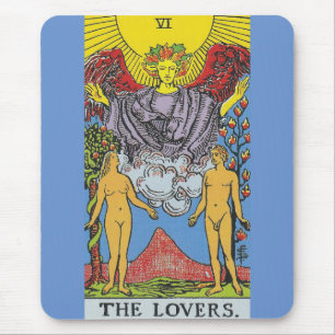 The Lovers Tarot Card Tarots Reading Mousepad