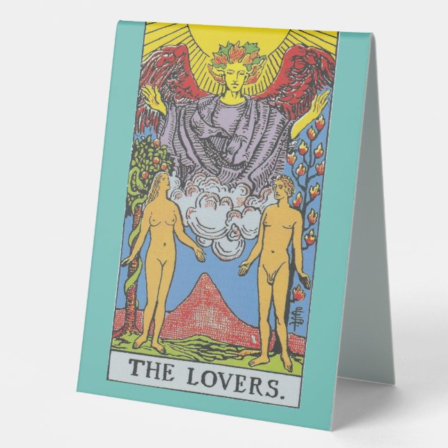 The Lovers Tarot Card Tarots Reading Tischaufsteller (Vorderseite)