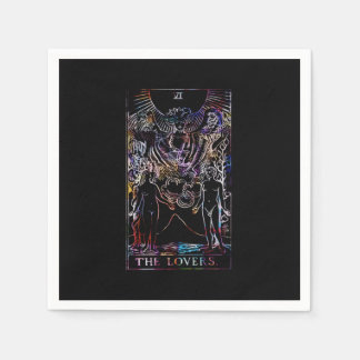 The Lovers Tarot Card Wedkin Napkin Serviette