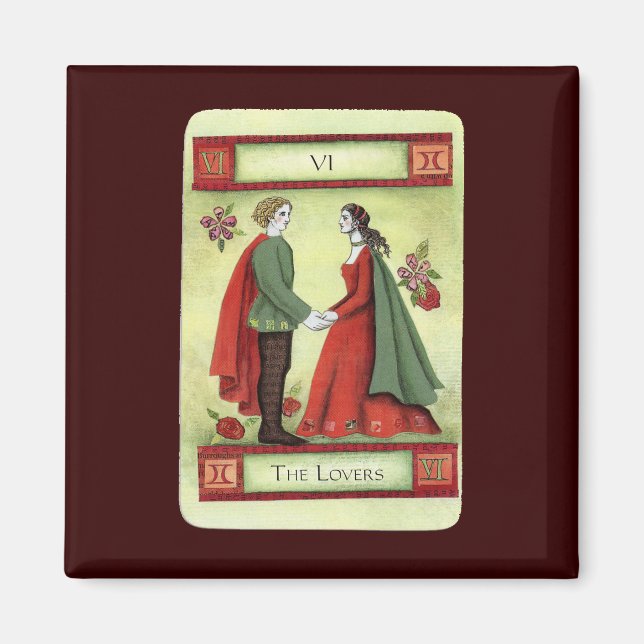 "The Lovers"-Tarot Magnet (Vorne)