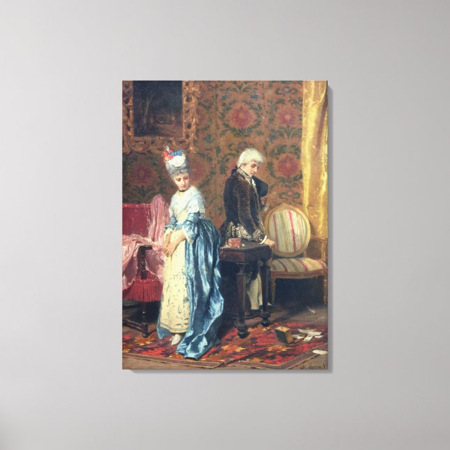 The Lovers' Tiff, 1872 (Öl auf Tafel) Leinwanddruck (Vorderseite)