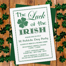 The Luck Of The Irish St. Patrick's Day Invitation