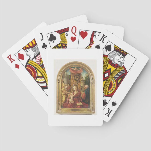 The Madonna and Child Enthroned Spielkarten (Rückseite)