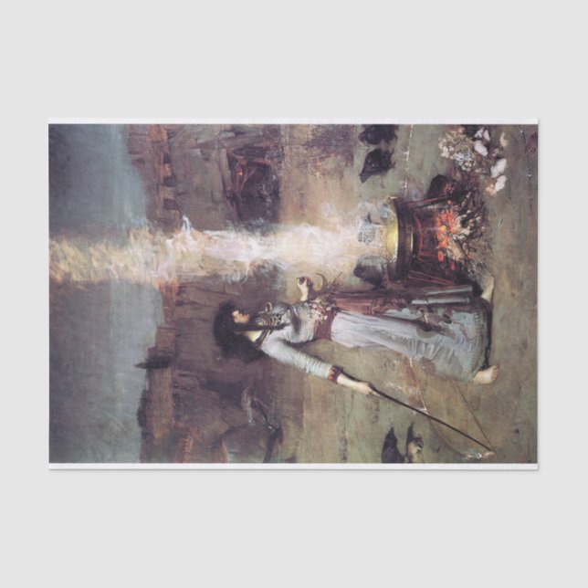 The Magic Circle von John William Waterhouse -1886 Seidenpapier (Vorderseite)