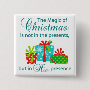 The Magic of Christmas Button
