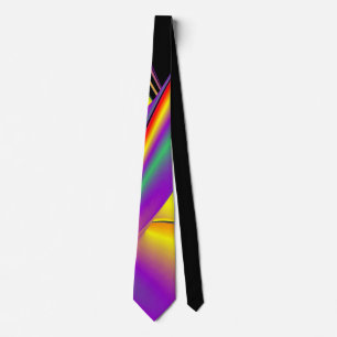 The Magic of Colors , Abstract 3D Rainbowart Krawatte