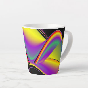 The Magic of Colors , Abstract 3D Rainbowart Milchtasse