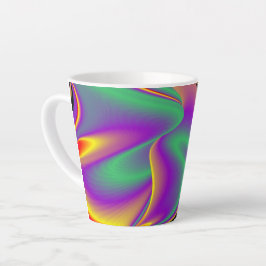 The Magic of Colors , Abstract 3D Rainbowart Milchtasse