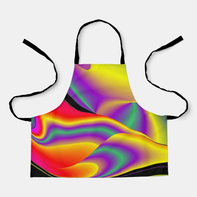 The Magic of Colors , Abstract 3D Rainbowart Schürze (Vorderseite)